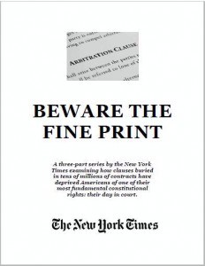 NYT Beware the Fine Print